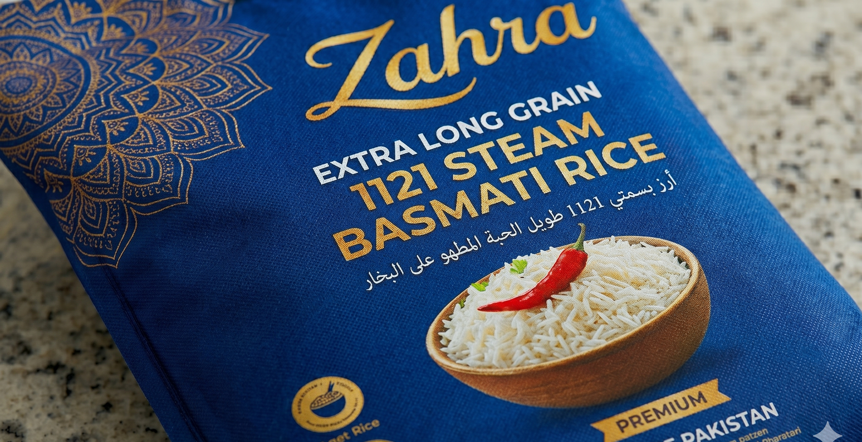 Zahra 1121 Steam Basmati close-up